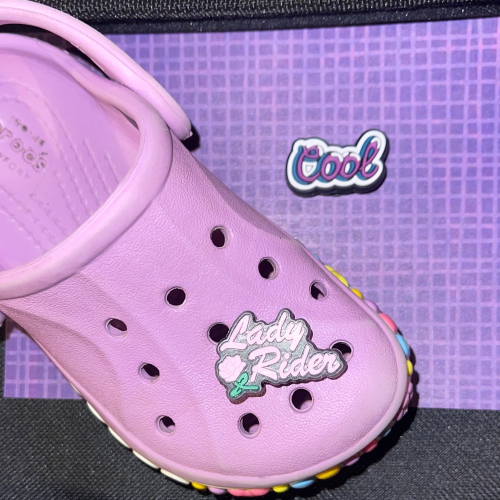 JIBBITZ. 2 Girly Croc Charms. Croc not included.